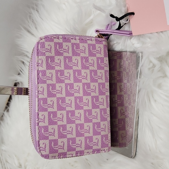 💜🔹️Juicy Couture🔹️ Miss Juicy Violet Tulle Purple Medium Zip-around Wallet - Picture 5 of 5